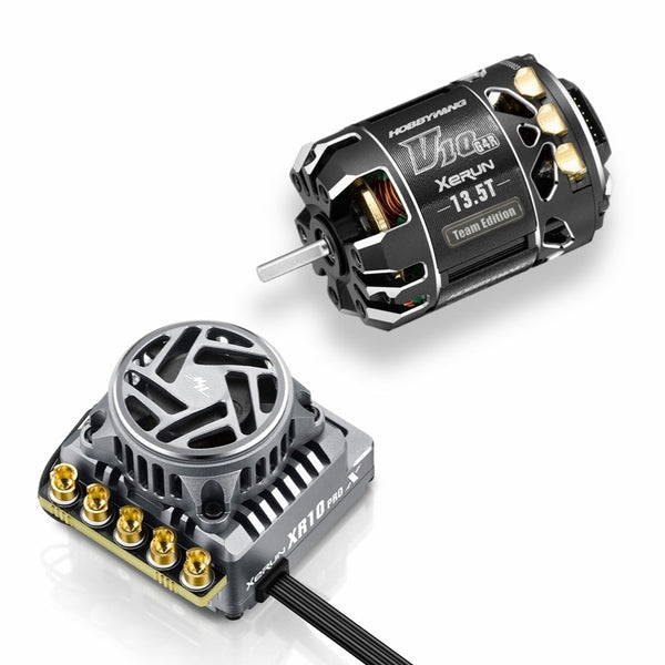 Hobbywing XR10 Pro G3X & V10 G4R 13.5T Team Edition Motor Combo