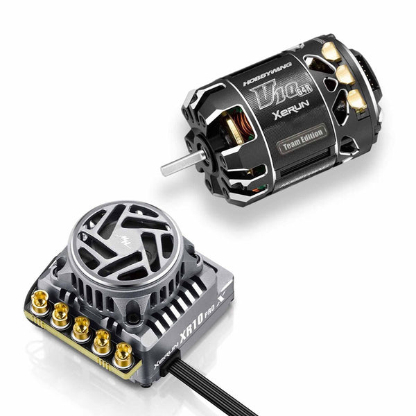 Hobbywing XR10 Pro G3X & V10 G4R 17.5T Team Edition Motor Combo