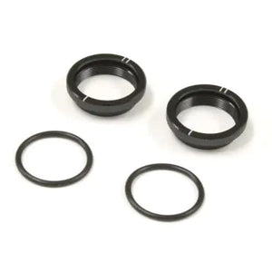 Kyosho IF470-03BKB MP9 TKI4 Big Bore Shock Adjustable Collars w/ O-Rings (2)