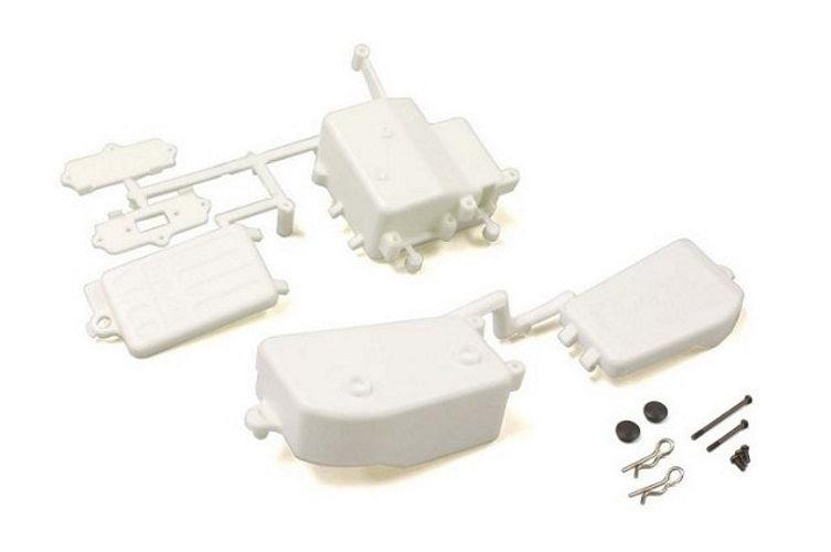Kyosho IFF001WB Battery & Receiver Box Set (White/MP10/MP9)