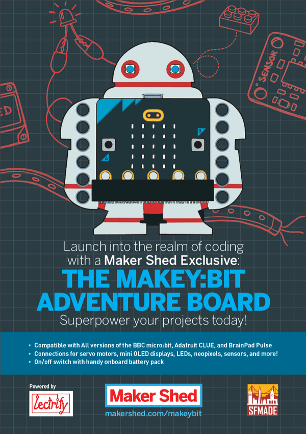 Maker Shed Makey:bit Adventure Board w/ micro:bit — Kit