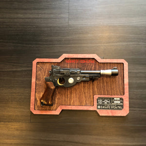 CCHobbyFun IB-94 Blaster Wood Wall Mount — Plaque
