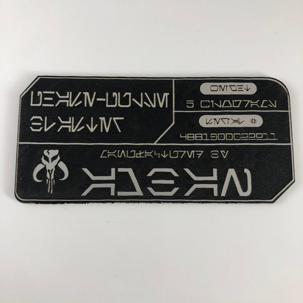 CCHobbyFun Mandalorian Amban Phase-Pulse Blaster Plaque