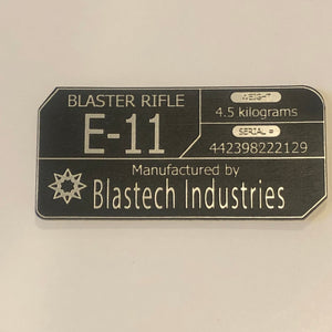 CCHobbyFun E-11 Star Wars Blaster Plaque