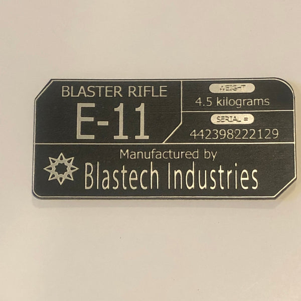 CCHobbyFun E-11 Star Wars Blaster Plaque