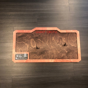 CCHobbyFun E-11 Blaster Wood Wall Mount — Plaque
