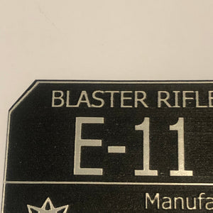 CCHobbyFun E-11 Star Wars Blaster Plaque