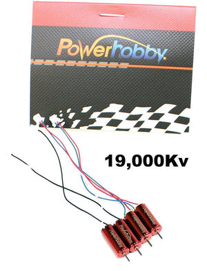 Powerhobby RX0615-19 19000kv Micro Brushed Motor Set RED