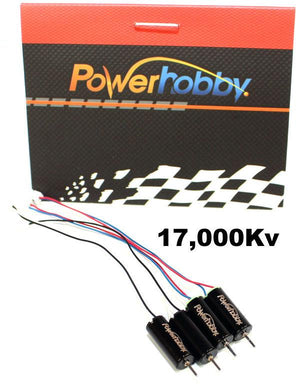 Powerhobby RX0615-17 17000kv Micro Brushed Motor Set Black
