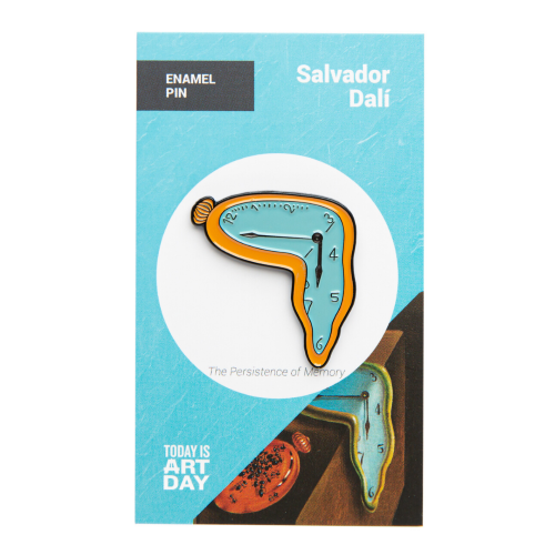 Persistence of Memory - Salvador Dali Enamel Pin - Today is Art Day