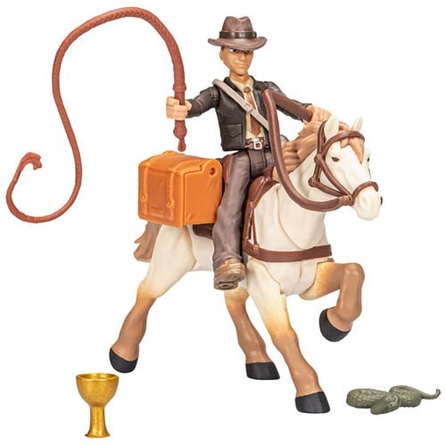 ToyShnip Indiana Jones Worlds of Adventure Indiana Jones with Horse Action Figure Set — Action & Toy Figures