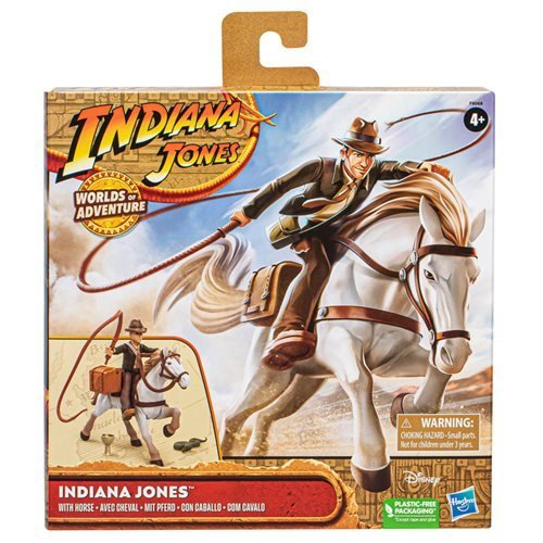 ToyShnip Indiana Jones Worlds of Adventure Indiana Jones with Horse Action Figure Set — Action & Toy Figures