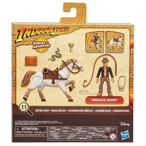 ToyShnip Indiana Jones Worlds of Adventure Indiana Jones with Horse Action Figure Set — Action & Toy Figures