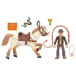 ToyShnip Indiana Jones Worlds of Adventure Indiana Jones with Horse Action Figure Set — Action & Toy Figures