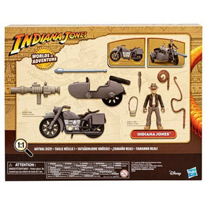 ToyShnip Indiana Jones Worlds of Adventure Indiana Jones with Motorcycle and Sidecar Action Figure Set — Action & Toy Figures