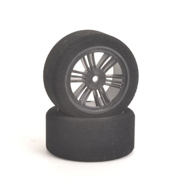 Contact 30mm 1/10 Nitro Sedan Foam Rear Tires (2) 37 Shore w/12mm Hex Black