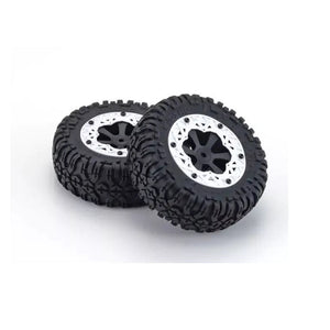 Kyosho EZTH003WH Tire & Wheel Set (White/AXXE)