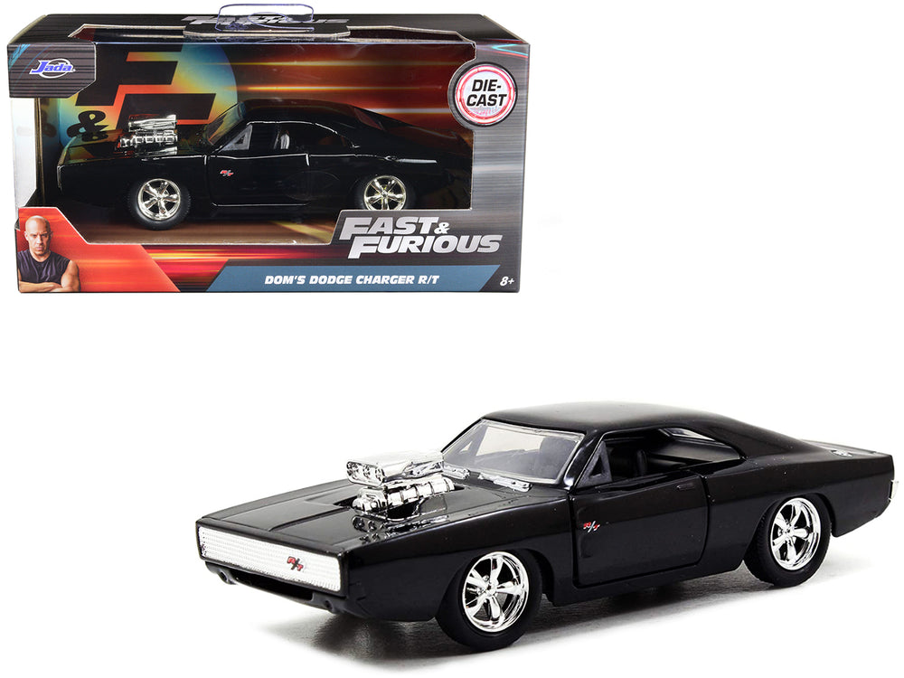 Dom's Dodge Charger R/T Black "Fast & Furious 7" (2015) Movie 1/32 Diecast Model Car by Jada — physical
