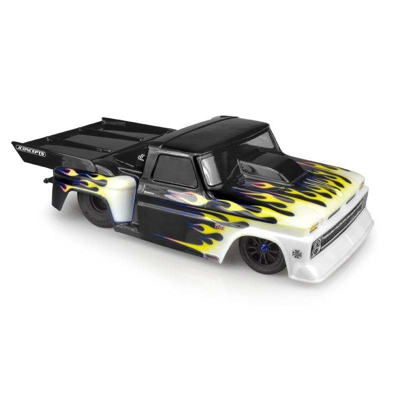 Jconcepts 0373 1966 Chevy C10 Step-Side Clear Body w/ Ultra Rear Wing