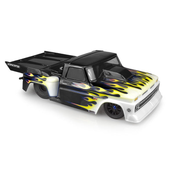 Jconcepts 0373 1966 Chevy C10 Step-Side Clear Body w/ Ultra Rear Wing