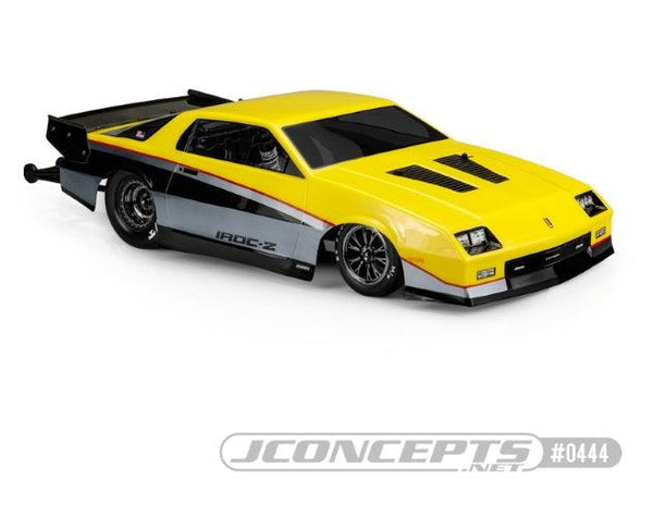 Jconcepts 0444 1987 Chevy Camaro IROC Body DR10 22S- 11.25" Width & 13" Wheelbase