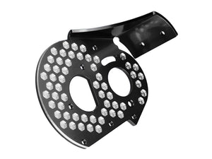 JConcepts JCO2319-2 RC10 Aluminum Rear Motor Plate Honeycomb (Black)