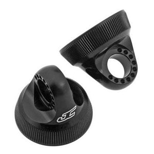 JConcepts 2490-2 Fin 12mm V2 Shock Caps Black (2) RC10B5M RC10SC5M RC10T5M