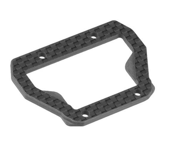 JConcepts 2531 Carbon Fiber Center Bulkhead Top-plate Ribbed Associated B74