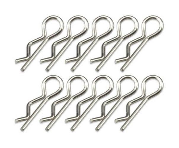 JConcepts Compact Angled Body Clips Silver For All Associated TLR Vechicles