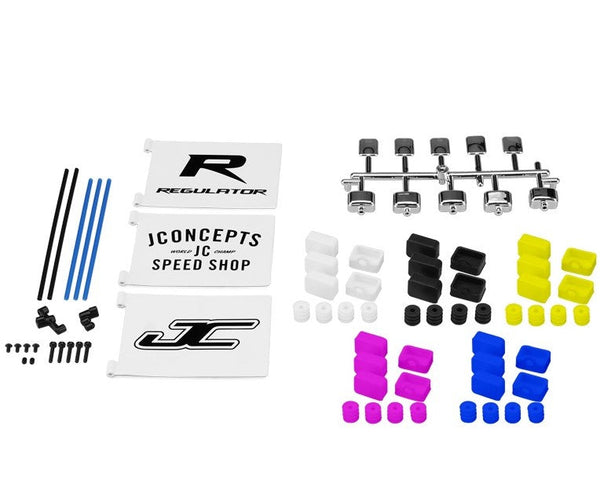 Jconcepts Light Bucket and Flag Mount Set w/ Flags Boots Bump Stops