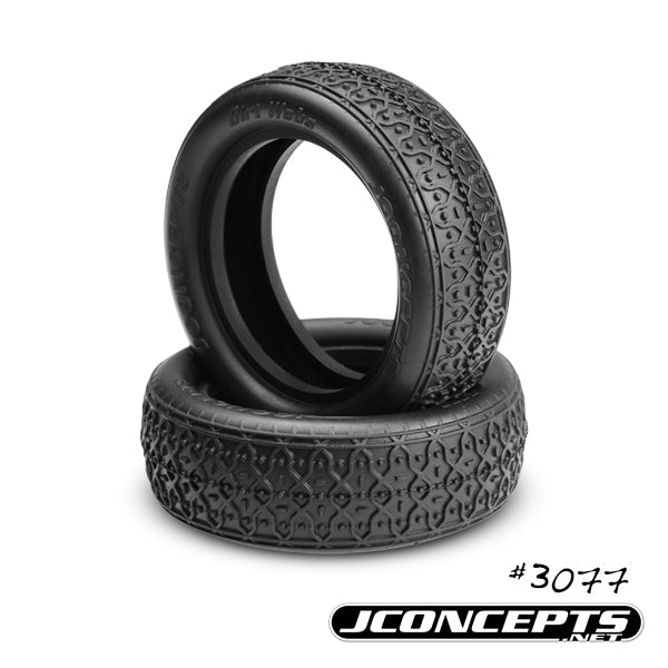 JConcepts Dirt Webs 2.2" 2WD Front Buggy Tires (2) Green