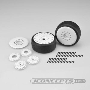 Jconcepts Speed Fangs Platinum Compound Belted Pre-mounted On White #3395