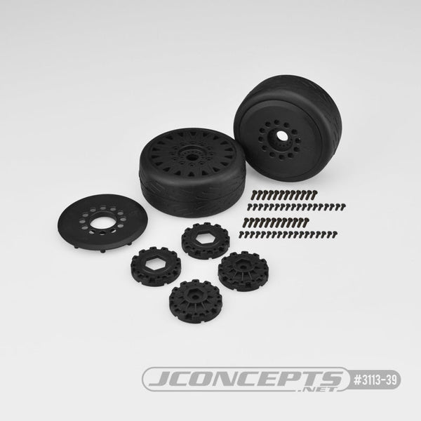 JConcepts JCO3113-39 Speed Fangs Belted, Pre-mounted on Cheetah Wheels Mounted