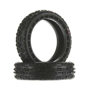 JConcepts 3137-010 Swaggers Slim Front Pink Medium Soft Indoor Tire Set (2)