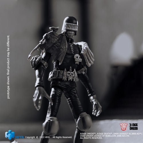 ToyShnip Judge Dredd Black And White Judge Death PX 1/18 Mini Action Figure