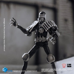 ToyShnip Judge Dredd Black And White Judge Death PX 1/18 Mini Action Figure