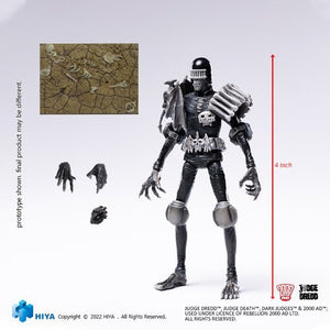 ToyShnip Judge Dredd Black And White Judge Death PX 1/18 Mini Action Figure