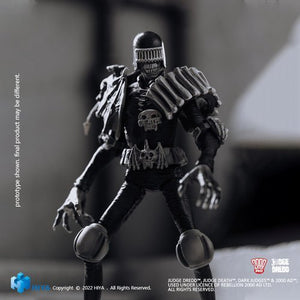 ToyShnip Judge Dredd Black And White Judge Death PX 1/18 Mini Action Figure