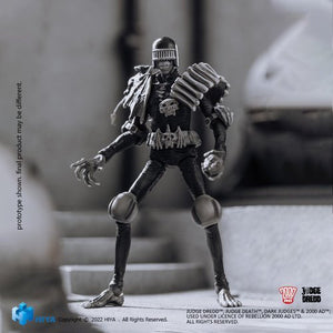 ToyShnip Judge Dredd Black And White Judge Death PX 1/18 Mini Action Figure