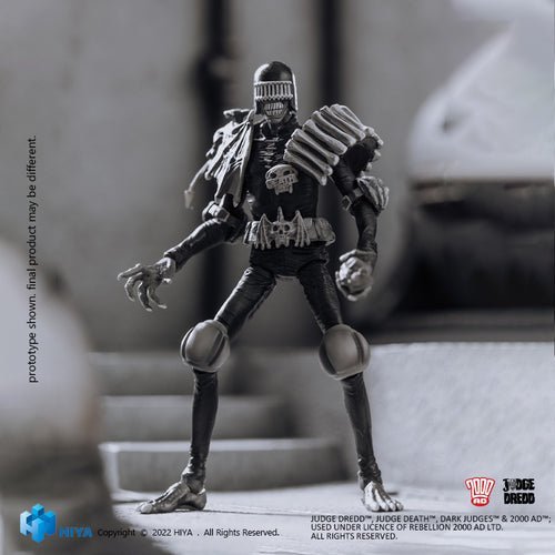 ToyShnip Judge Dredd Black And White Judge Death PX 1/18 Mini Action Figure
