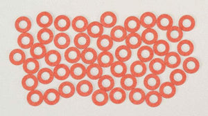 Kadee 208 Red Insulated Fiber Washers (48)
