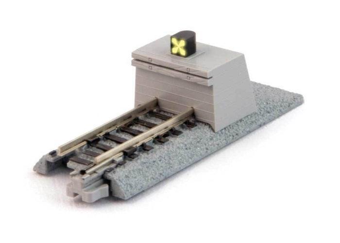 PowerHobby Kato 20-063 N Scale Unitrack Concrete Illuminated Bumper Track Type A — N Tracks