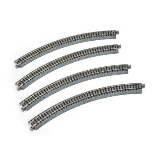 PowerHobby Kato N 20-110 Unitrack 11"-45-Degree Radius Curved Track (4) — N Tracks