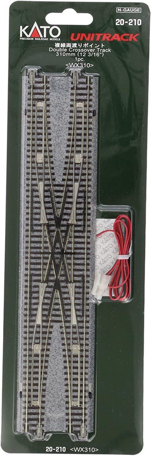 PowerHobby Kato 20-210 N Scale 310mm 12-3/16" Double Crossover — N Tracks