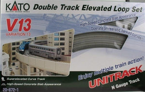 Kato 20-872 N V13 Double Track Elevated Loop Set (Japanese Packaging Version)