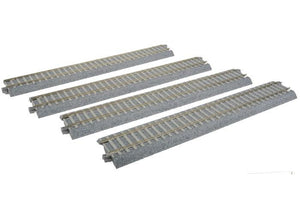 Kato 2-152 HO Scale Unitrack Straight Track w/ Concrete Ties Set (4)