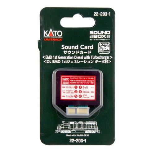 Kato 22-203-1 Soundbox Sound Card EMD 1st Generation Diesel w/ Turbocharger
