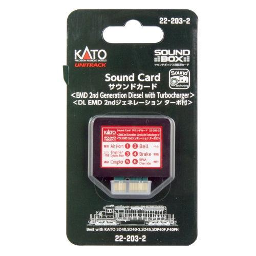 Kato 22-203-2 Soundbox Sound Card EMD 2nd Generation Diesel w/ Turbocharger