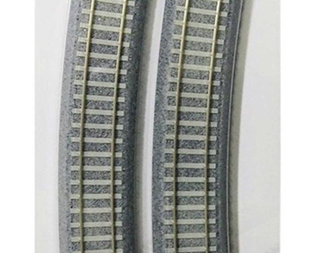 PowerHobby Kato 2-252 HO Scale 790mm 31-1/8" 22.5 Degree Track Easement (2) — HO Tracks