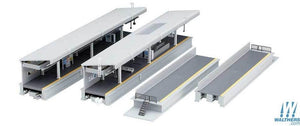 Kato 23-161 N Scale One-Sided Suburban Platform Dx Kit